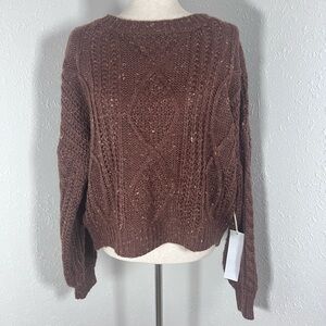 NWT Lumiére by Bōhme Cable Knit Sweater